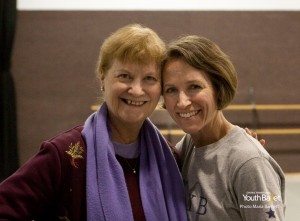 Tina LeBlanc with Central Pennsylvania Youth Ballet Founding Artistic Director Marcia Dale Weary.